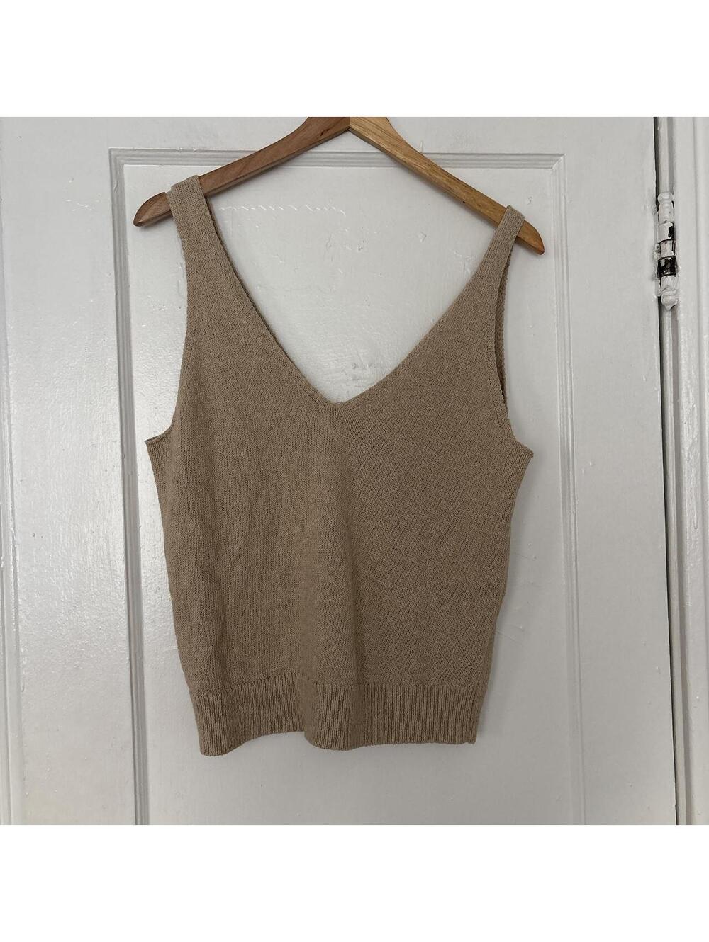 Rails Women's Tan and Brown Vests-tanks-cami
